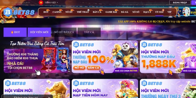 Hội viên mới tạo acc tại thương hiệu có thể tha hồ săn quà khủng